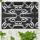 Amora een zwart-wit theedoek (Gevouwen)