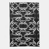 Amora een zwart-wit theedoek (Verticaal)