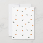 Amore & Aranci | Monogram bruiloft RSVP Kaartje (Achterkant)