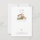 Amore & Aranci | Toscane Italië Monogram Huwelijk (Voorkant)