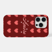 Amore Hartpatroon telefoonhoesje | Stroeve telefoo iPhone Hoesje (Achterkant horizontaal)