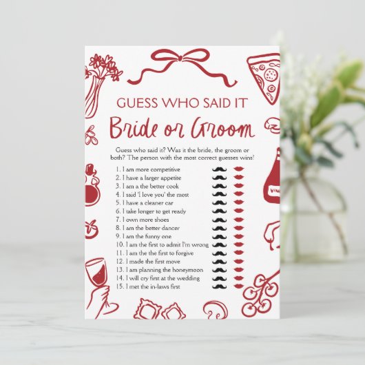 Amore Italiaans bruid of bruidegom Vrijgezellenfee Kaart (Staand voorkant)