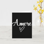 Amore - Italiaanse Liefde Valentijnsdag  Kaart (Gele Bloem)