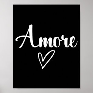 Amore Italiaanse Liefde Valentijnsdag  Poster
