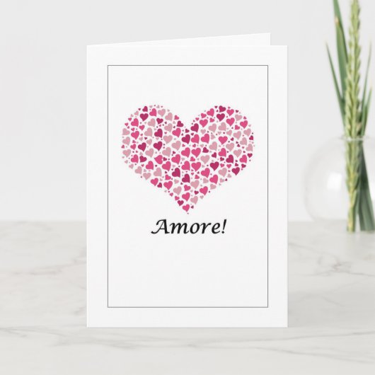 Amore - Italiaanse liefdeskaart Kaart (Voorkant)