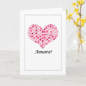 Amore - Italiaanse liefdeskaart Kaart (Gele Bloem)