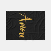 Amore - Italian Love Valentine's Day  Fleece Deken (Voorkant (Horizontaal))