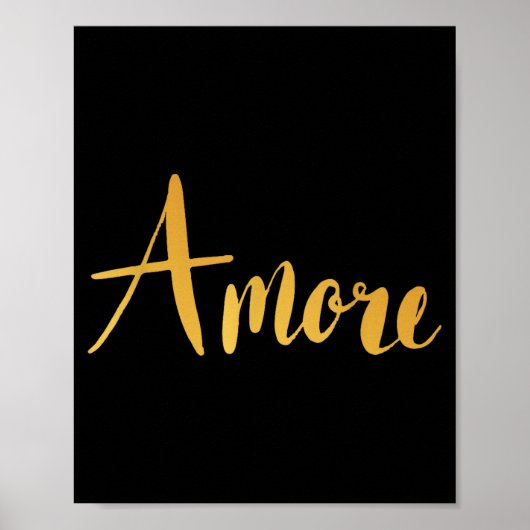 Amore - Italian Love Valentine's Day  Poster (Voorkant)