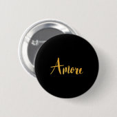 Amore - Italian Love Valentine's Day  Ronde Button 5,7 Cm (Voorkant /achterkant)