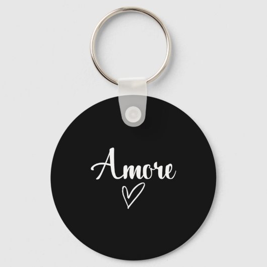 Amore Italian Love Valentines Day  Sleutelhanger (Voorkant)