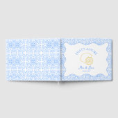 Amore Italië Citroenen Blauwe Tegels Gepersonalise Gastenboek (Volledig)