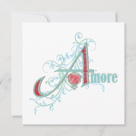 AMORE - Liefde - Wenskaart Kaart (Voorkant)