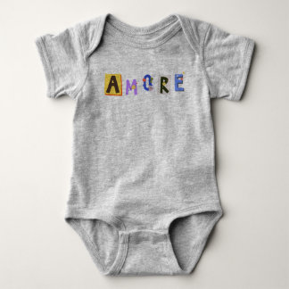 Amore liefdeshartjes baby ontwerp romper