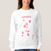 Amore Lip Print Sweatshirt (Voorkant)