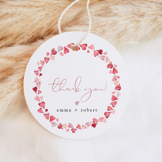 AMORE Little Sweetheart Valentijnsdag Baby shower Bedankjes Labels