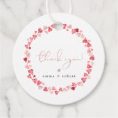 AMORE Little Sweetheart Valentijnsdag Baby shower Bedankjes Labels (Voorkant)