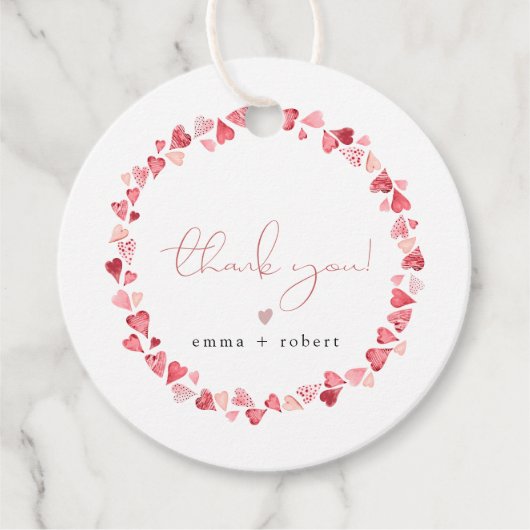 AMORE Little Sweetheart Valentijnsdag Baby shower Bedankjes Labels (Voorkant)