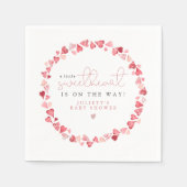 AMORE Little Sweetheart Valentijnsdag Baby shower Servet (Voorkant)