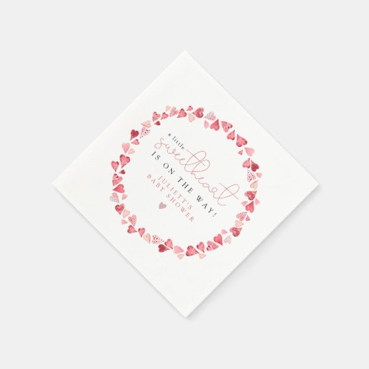 AMORE Little Sweetheart Valentijnsdag Baby shower Servet (Hoek)