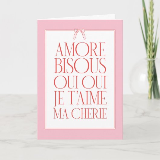 Amore Love Languages Wenskaart Kaart (Voorkant)