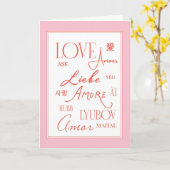 Amore Love Languages Wenskaart Kaart (Gele Bloem)