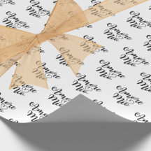 Amore Mio (Mijn liefde) Chic Zwarte Script Herhali