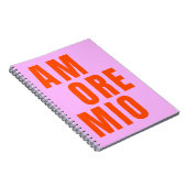 Amore Mio Speelse Tekst Notitieboek (Rechterzijde)