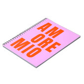 Amore Mio Speelse Tekst Notitieboek (Linkerzijde)