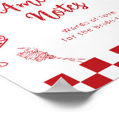Amore notities Dat is amore Rood Advies bruidsfees Poster (Hoek)