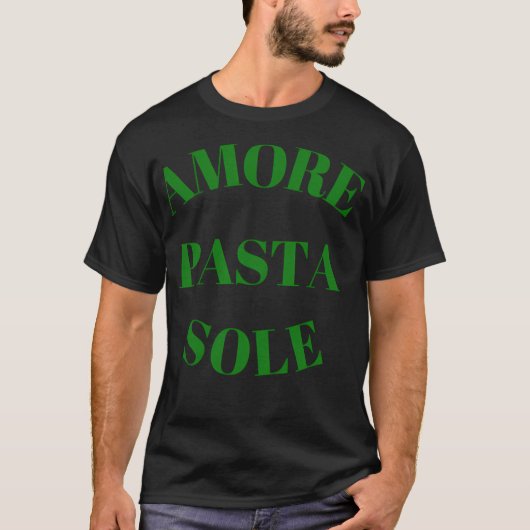 Amore Pasta Sole Italiaans T-shirt (Voorkant)