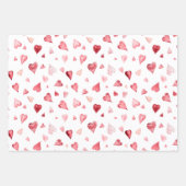 AMORE Schattigee Waterverf Hart Valentijnsdag Inpakpapier Vel (Voorkant 3)