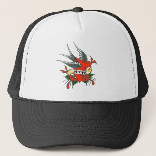 Amore Tattoo Bird Trucker Pet (Voorkant)