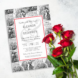 Amore Trouw Cupido Vintage Toile de Jouy Kaart
