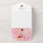 Amore | VRIJGEZELLENFEEST WATERVERF All In One Uitnodiging (Buitenkant)