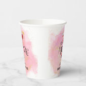 Amore | VRIJGEZELLENFEEST WATERVERF Papieren Bekers (Links)