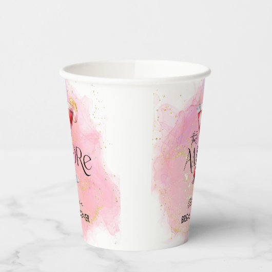 Amore | VRIJGEZELLENFEEST WATERVERF Papieren Bekers (Links)