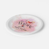 Amore | Watercolor Bruiloftsfeest Papieren Bordje (Gekanteld)