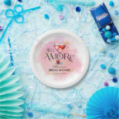 Amore | Waterverf Bruidsdiner Papieren Bordje (Feest)