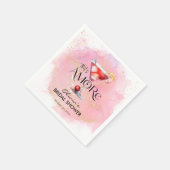 Amore | Waterverf Bruidsdiner Servet (Hoek)