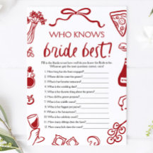 Amore Wie kent de bruid het best Bruidsmeisjesfees