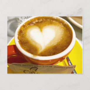 Amoreccino I hart Italiaanse koffie Briefkaart