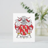 Amorim Family Crest Briefkaart (Staand voorkant)