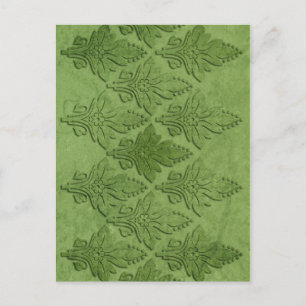 Amoroso: AGED PARCHMENT IN GROEN Briefkaart