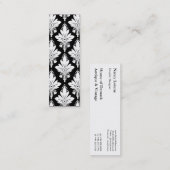 AMOROSO in het wit op zwart Mini Visitekaartje (Voorkant / Achterkant)