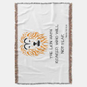 Amos 3:8 KJV Bijbel Schrift Verse Deken (Voorkant Verticaal)