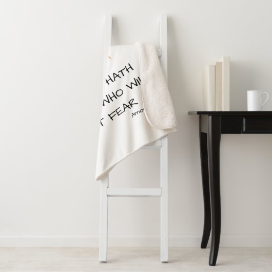 Amos 3:8 KJV Bijbel Schrift Verse Sherpa Deken (In situ)