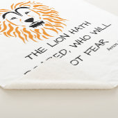 Amos 3:8 KJV Bijbel Schrift Verse Sherpa Deken (3/4)