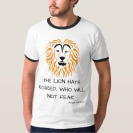 Amos 3:8 KJV Bijbelgeschrift Verse Mannen T-shirt