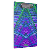 AMOS ~ 3D! ~ Groen Paarse en Blauwe origineel ~ Klembord (Rechts)