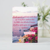 Amos 5:14 KJV bijbelbaar Pic Flat Wenskaart Kaart (Staand voorkant)